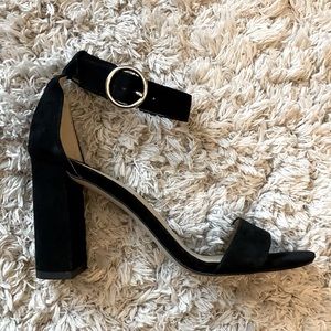 Ann Taylor Leannette Suede Block Sandal